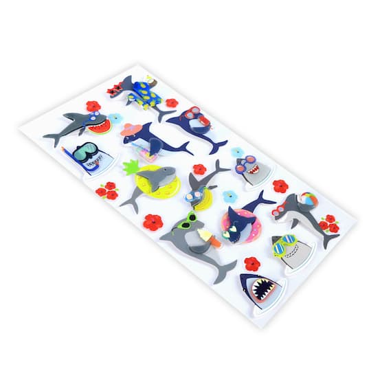 Hawaiian Shark Dimensional Stickers by Recollections™